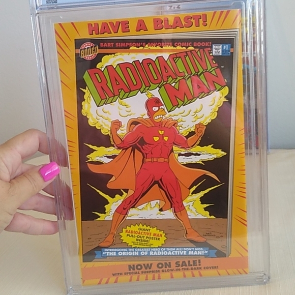 Bartman #1 Bongo Group, 1993 Silver Foil Cover w/Bartman Poster CGC 9.8 … - Picture 10 of 12